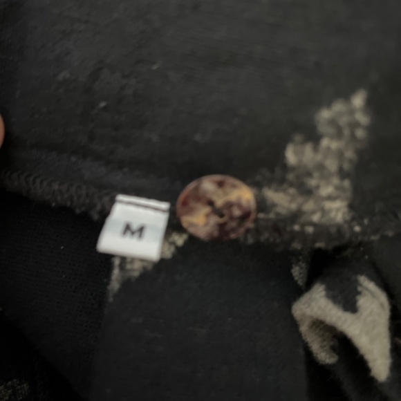 Saithong Batik Print Cotton Coat, Black, M (fits L/Xl) - Picture 8 of 9